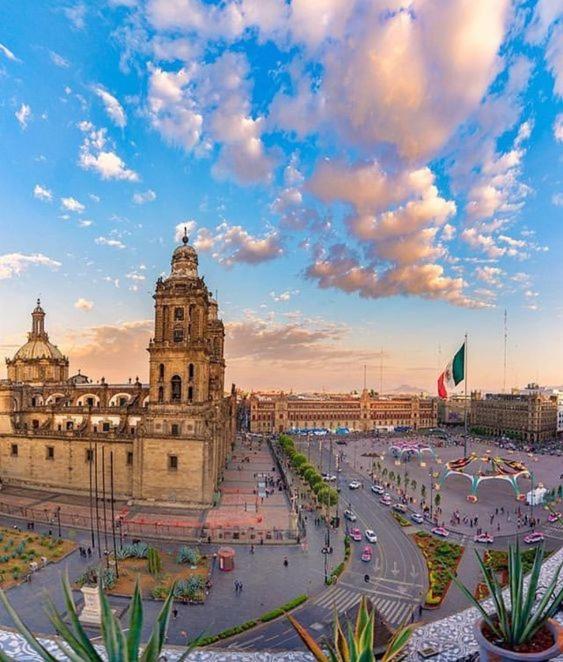 Modern Studio, Rooftop Charm, Cdmx Center2 Cidade do México Exterior foto